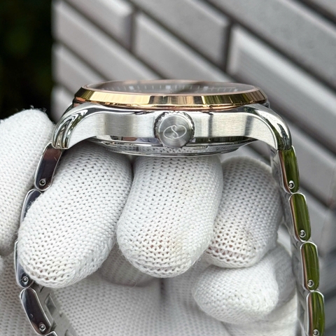 Orient Star Limited Open Heart Brown Demi Rose Gold RK-AT0005Y Automatic Nam 39.5mm Set 2 dây USED