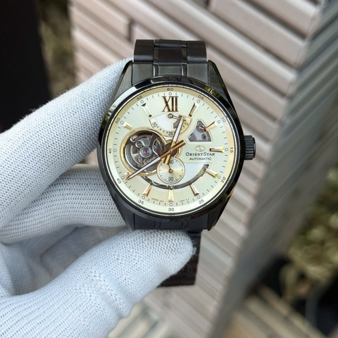 Orient Star Joker Gold Dial Black Case RK-AV0130G Automatic Nam 41mm USED