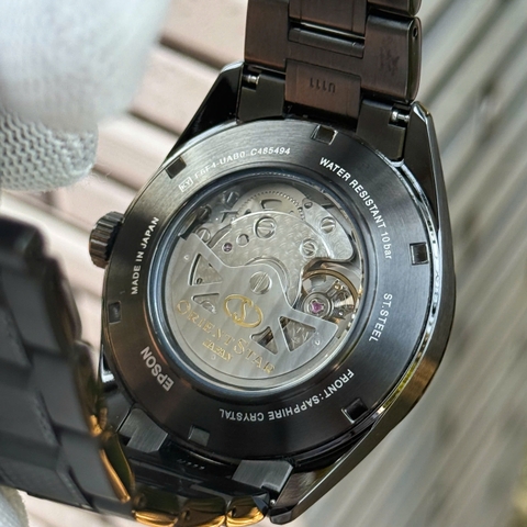 Orient Star Joker Gold Dial Black Case RK-AV0130G Automatic Nam 41mm USED