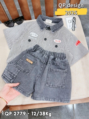 Q186-Quần jean đùi fom rộng màu khói (12.25)