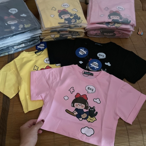 A418-Áo croptop cotton bé gái Hey (10.50kg)