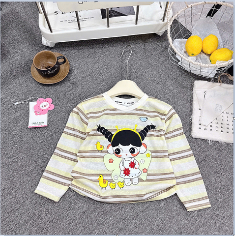 A455-Áo giấy kẻ cô bé (09.26kg)