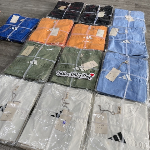 A437-Áo cộc cotton XK logo nổi (12.36kg)