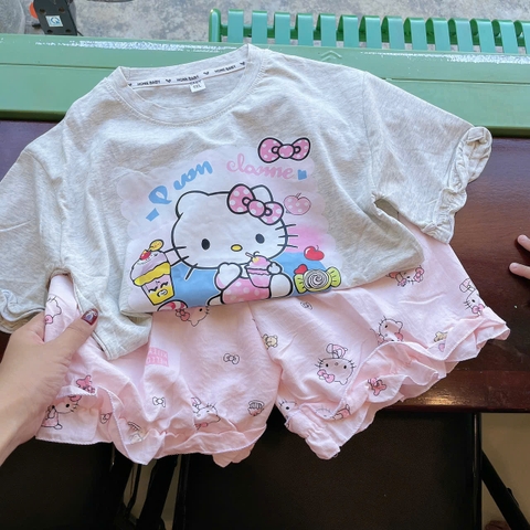 G861-Bộ cộc cotton Kitty nơ q đũi (22.36kg)