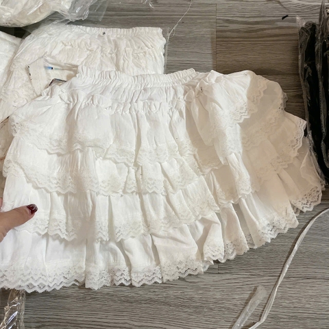 V434-Chân váy đũi xoè 4 tầng (11.45kg)