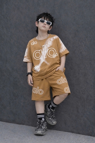 T716-Bộ cotton trai Alo loang nâu Cồ (35.55kg)