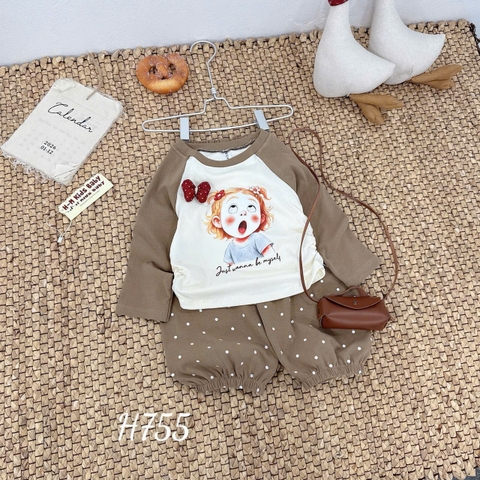 G927-Bộ dài zip bi cô bé quần bom (08.22kg)