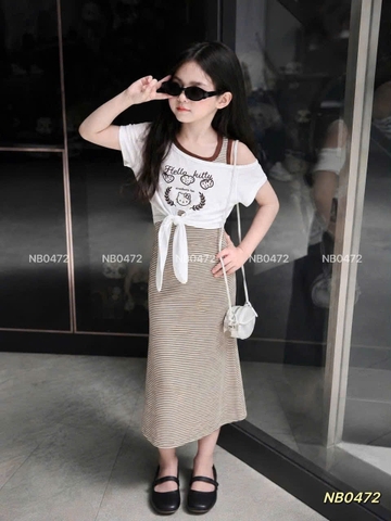 V560-Váy body kẻ kèm áo Kitty (12.35kg)