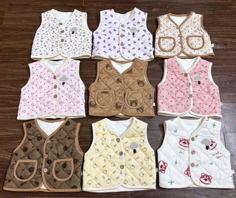 K120-Áo gile nhung tăm lót nỉ (06.18kg)