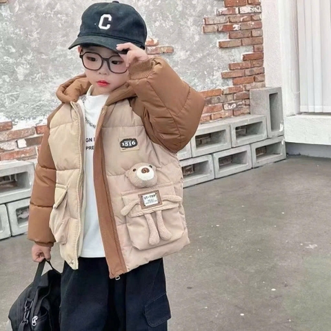 K117-Áo khoác phao gấu nổi (09.18.590)