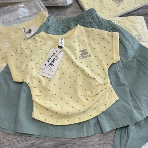 A222-Áo thun chấm bi vàng Chance (10.31.550)