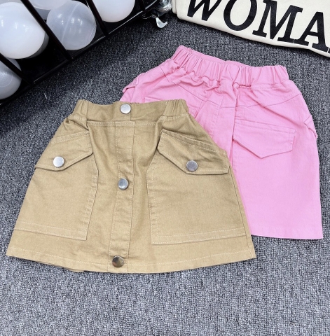 G079-Set jean hồng sát nách bấm khuy