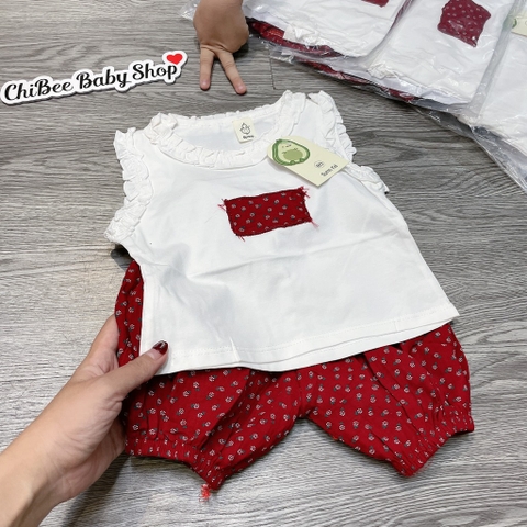 G900-Bộ cotton SN q bom hoa nhí đỏ (08.17kg)