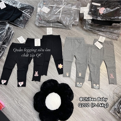 Q202-Quần legging siêu ôm zip QC (07.28)