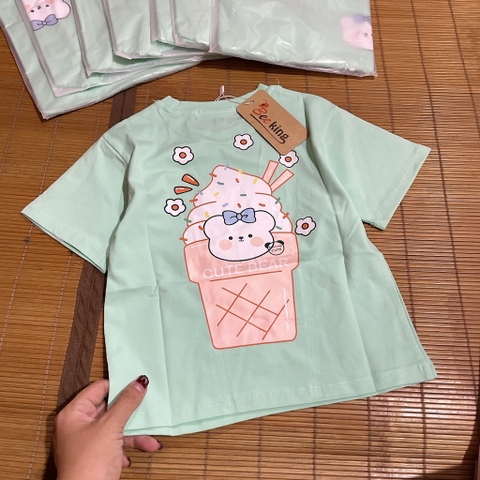 A423-Áo cộc cotton gấu kem ngọc (11.24kg)