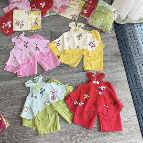 B469-Bộ cổ yếm q dài in hoa (10.20kg)