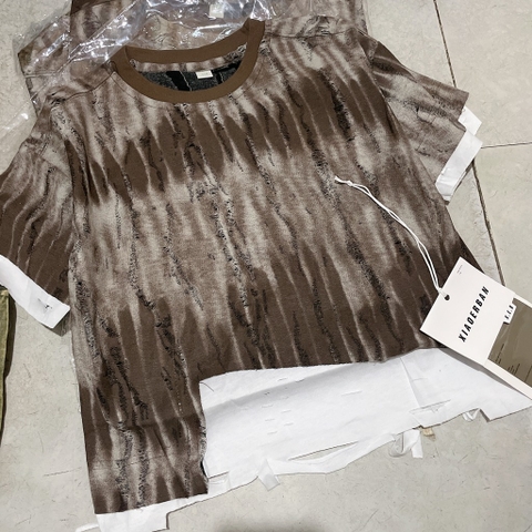 A366-Áo thun loang nâu rách (18.35kg)