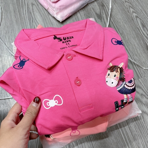 V442-Váy cotton cổ trụ in ngựa (21.37kg)