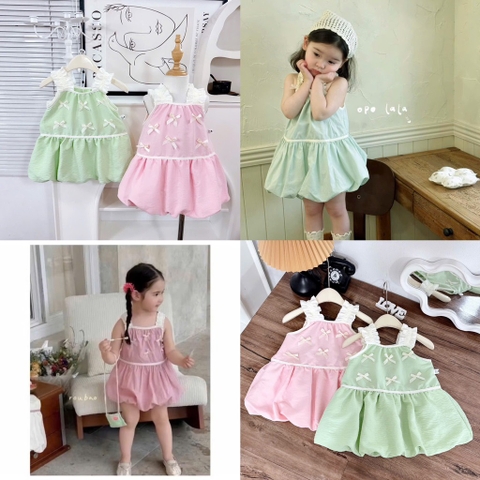 V413-Váy 2 dây nơ bản to dáng bí (08.22kg)