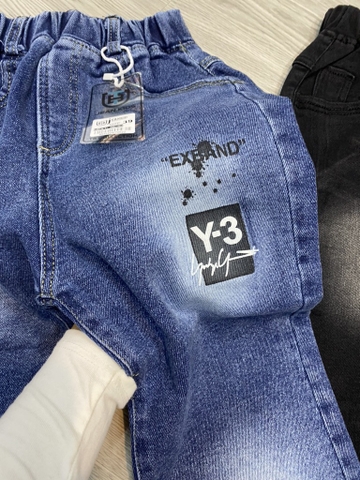 Q064-Quần jean dài xịn Y3 bé trai