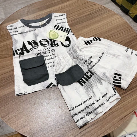 T722-Bộ cotton SN chữ loang trắng (06.15kg)