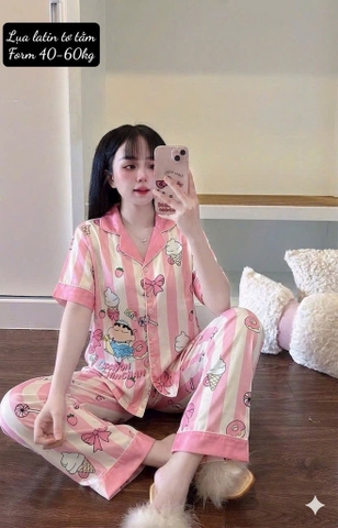 N060-Pijama 40-60kg Cộc Quần Dài Latin