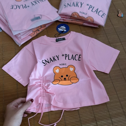 A417-Áo croptop cotton gấu rút dây (10.50kg)
