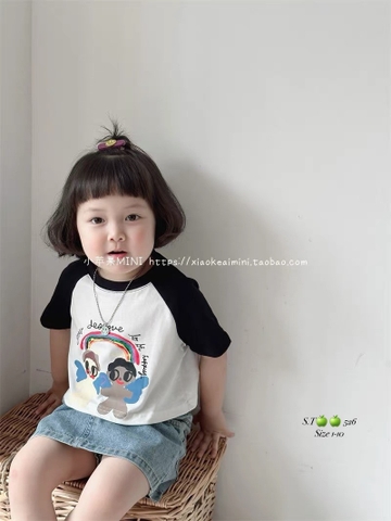 G078-Set áo ráp lăng đen cv jean