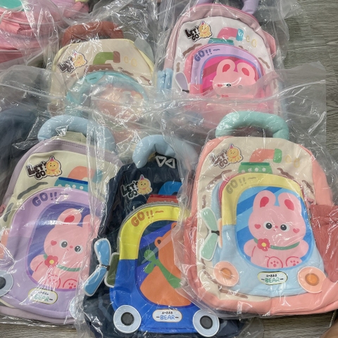 B018-Balo QC Bear Let’s go 32*25cm