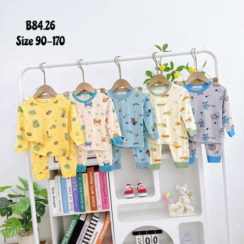 B593-Bộ dài thun lạnh rơi bé trai (08.15kg)