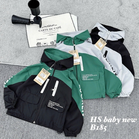 K112-Áo khoác gió lỳ chữ nhỏ (12.25.199)