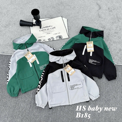 K112-Áo khoác gió lỳ chữ nhỏ (12.25.199)