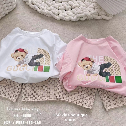 BTN001-Bộ cotton gấu quần GC (XẢ)