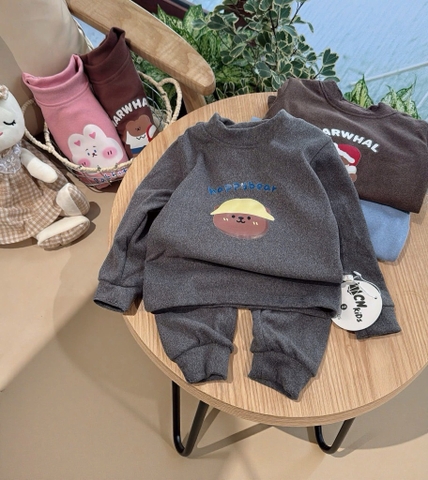 B457-Bộ nỉ nhung giữ nhiệt trơn (05.15kg)