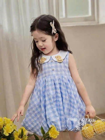 V410-Váy caro vịt thêu dáng bí (09.22kg)