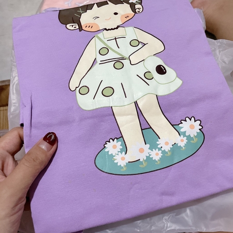 V444-Váy cotton suông bé summer (08.35kg)
