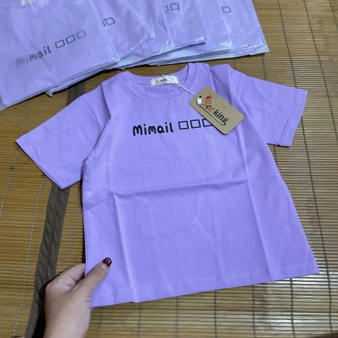 A422-Áo cộc cotton bé chữ tím (11.24kg)