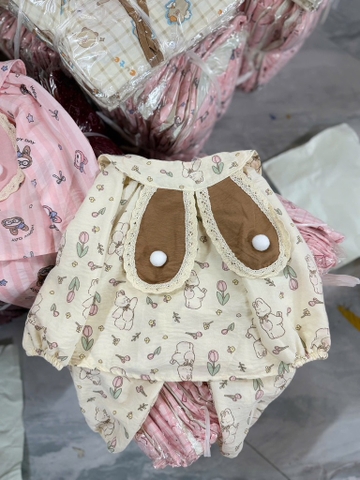 G606-Bộ dài pijama tai thỏ (07.15.250)
