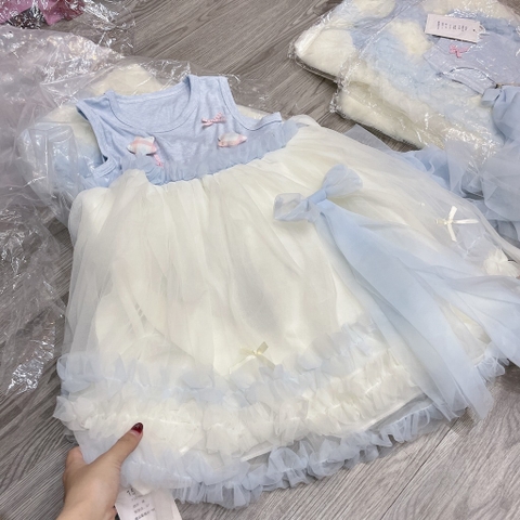 V417-Váy công chúa SN xanh kèm cài (10.20kg)