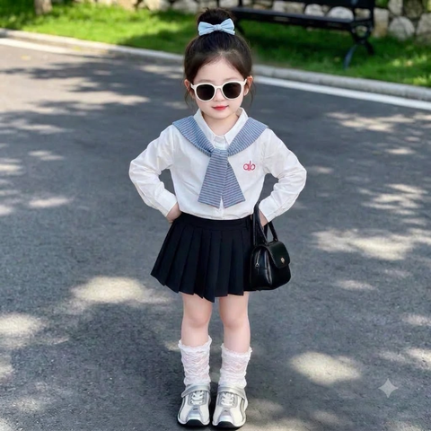 A433-Áo sơ mi trắng Alo kèm khăn (16.30kg)