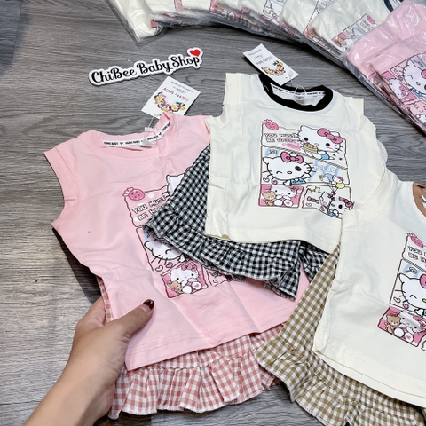 G891-Bộ cotton SN Kitty q caro (10.18kg)