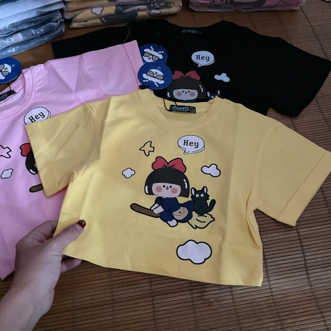 A418-Áo croptop cotton bé gái Hey (10.50kg)