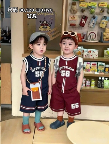 T743-Bộ SN cotton xịn UA số 56 than (11.22kg)
