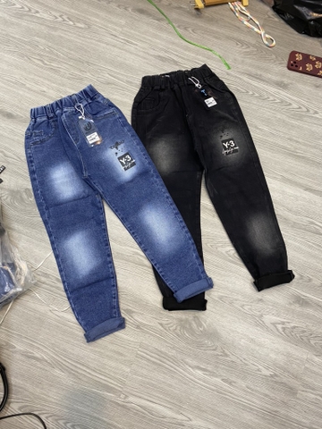 Q064-Quần jean dài xịn Y3 bé trai