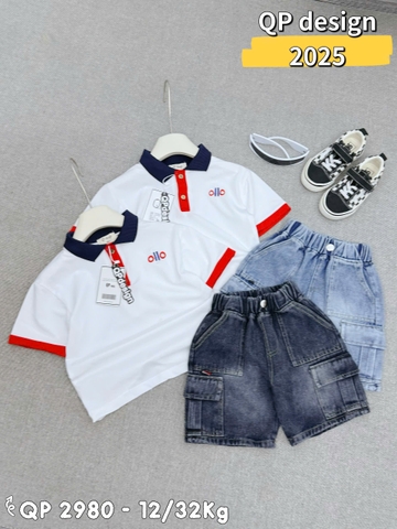 T550-Set polo Alo phối q jean xanh  (11.28kg)