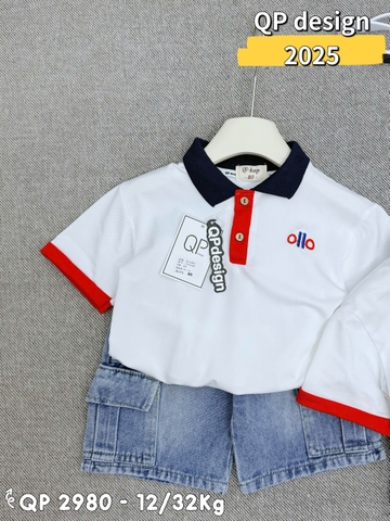 T550-Set polo Alo phối q jean xanh  (11.28kg)