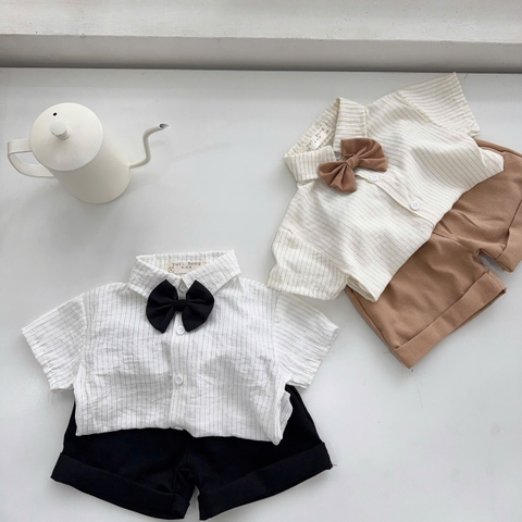 T551-Áo smi kẻ nơ quần đũi (06.14kg)