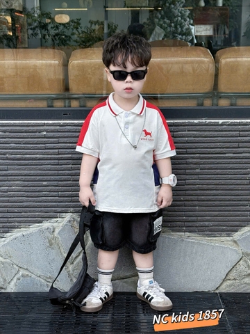 T556-Set áo polo cún phối q jean hộp (09.26kg)