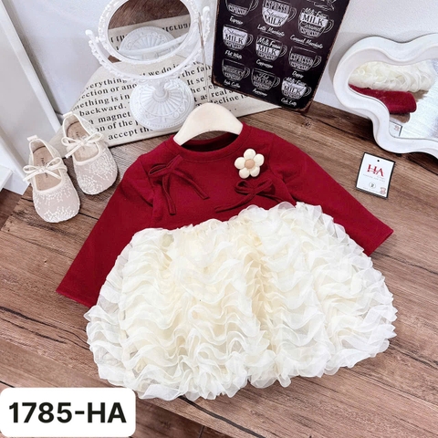 V341-Váy len lg thỏ gợn sóng hoa (10.30kg)