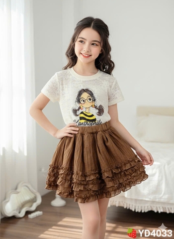 G733-Set áo ren bé cv nâu đũi (10.30kg)